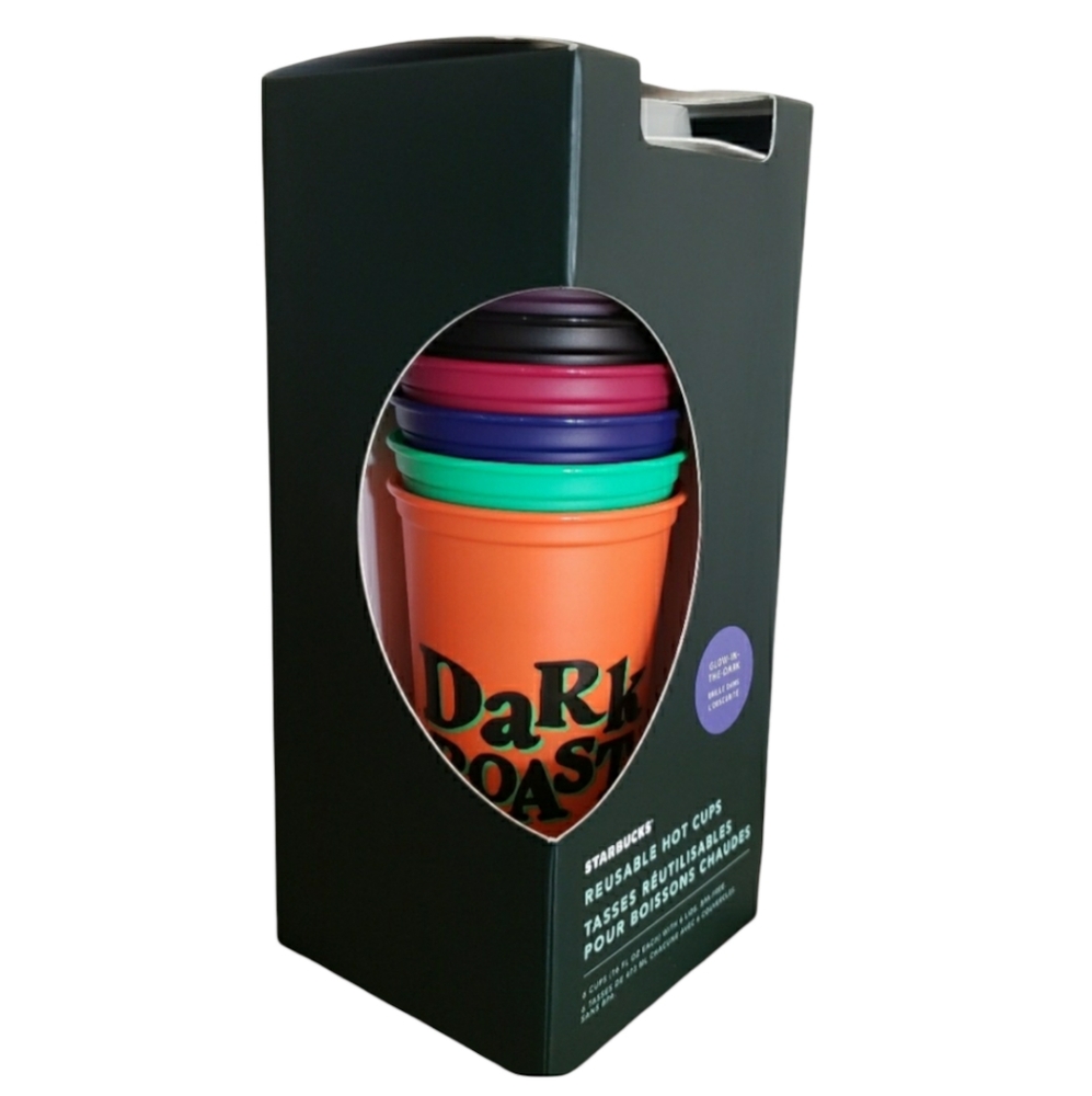Starbucks Halloween Glow In The Dark Cups NEW 6 Pack Witch's Brew
